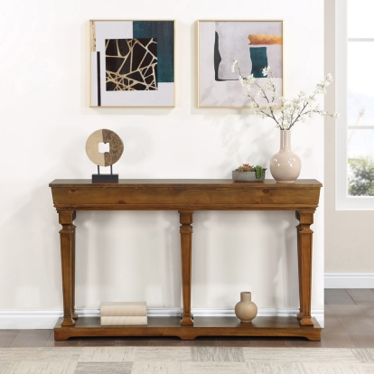 ACME Garrison Oak Console Table Model 97251