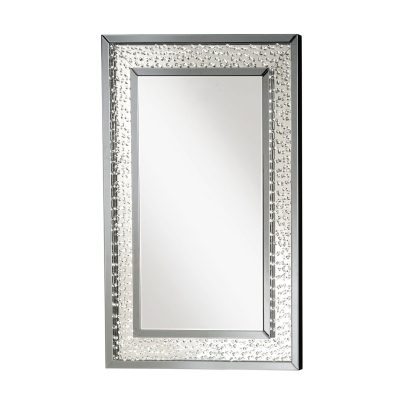 ACME Nysa Mirrored & Faux Crystals Accent Mirror Model 97387