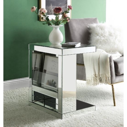 ACME Dominic Mirrored Accent Table Model 97939