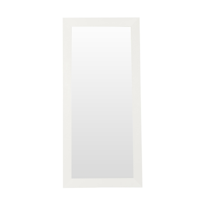 A&X Regal Modern White Crocodile Floor Mirror White Mirror 12649 VGUNAK421-WHT