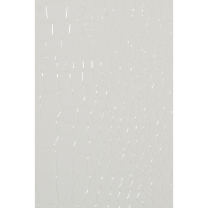 A&X Regal Modern White Crocodile Floor Mirror White Mirror 12649 VGUNAK421-WHT