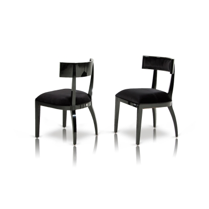 Alek Modern Black Dining Chair (Set of 2) Black Dining Chair 12609Z VGUNAA032