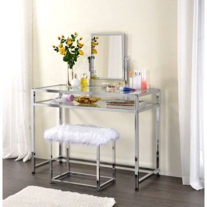 ACME Coleen Chrome Vanity Set Model AC00666