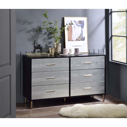 ACME Myles Black Silver & Gold Dresser Model AC00961