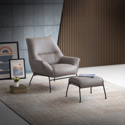 Acme Jabel Accent Chair & Ottoman Model AC02385