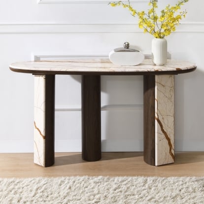 Acme Haidar Console Table with Marble Top Model AC04567