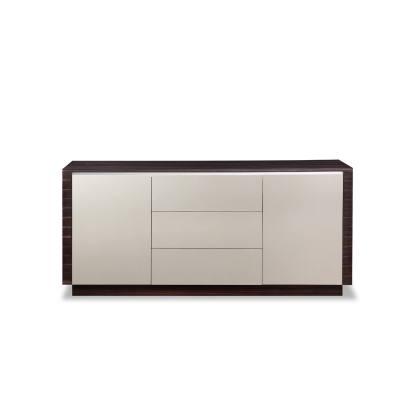 A&X Caligari Modern Oak & Grey Gloss Buffet Oak Buffet 72370 VGUNAC642-183