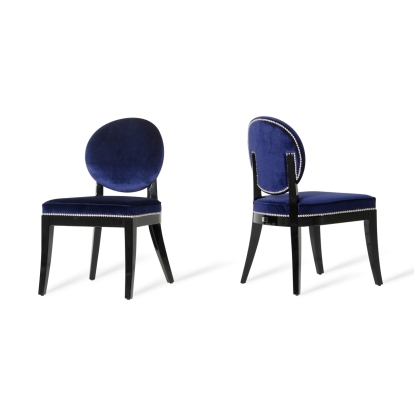 Isabella Modern Blue Dining Chair (Set of 2) Blue Dining Chair 72861Z VGUNAK011-2