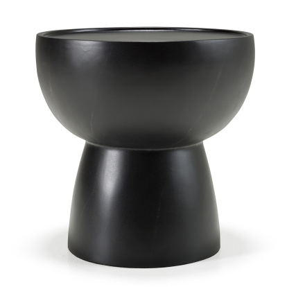 LA Furniture Akron Modern Black & White Faux Marble Round End Table VGVC-ET25099 Contemporary Style by Vig Furnitrue Number 82694 Catch Home Goods