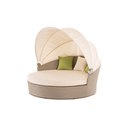 LA Furniture Alps Round Outdoor Patio DayBed VGMNGB10 Contemporary Style by Vig Furnitrue Number 13097 Catch Home Goods