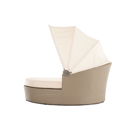 LA Furniture Alps Round Outdoor Patio DayBed VGMNGB10 Contemporary Style by Vig Furnitrue Number 13097 Catch Home Goods