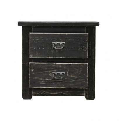 Furniture Of America Ampelios Rustic Wire-Brushed Black Night Stand Model AM7000BK-N
