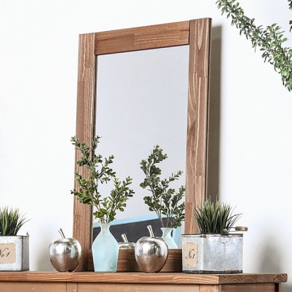 Furniture Of America Lea Rustic Mahogany Mirror Model AM7000M