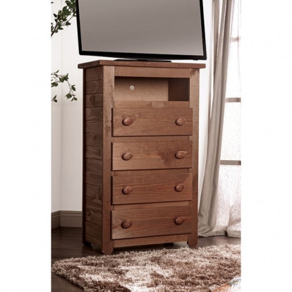 Furniture Of America Lea Rustic Mahogany Media Chest Model AM7000TV