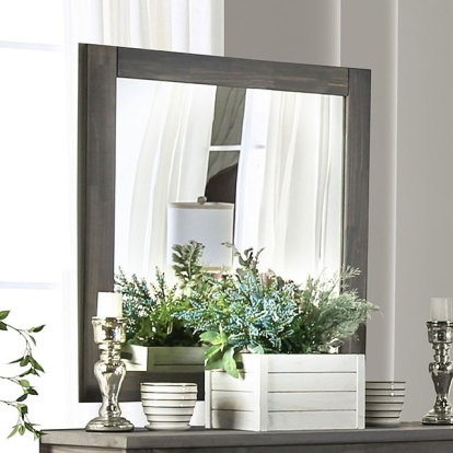 Furniture Of America Rockwall Rustic Weathered Gray Mirror Model AM7973M