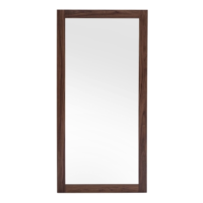 Modrest Amberlie Modern Walnut Floor Mirror Brown Mirror 78844 VGMABR-96-WAL-MIR