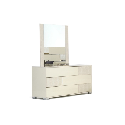 Modrest Monza Italian Modern Beige Mirror Beige Mirror 17507 VGACANCONA-MIR-BGE