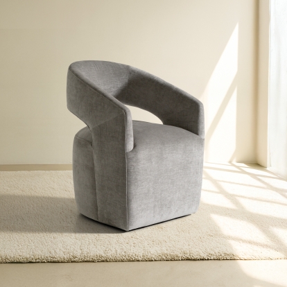 LA Furniture Angie Modern Grey Fabric Dining Chair VGKK-KF-Y1230-GRY Contemporary Style by Vig Furnitrue Number 81069|81069A Catch Home Goods