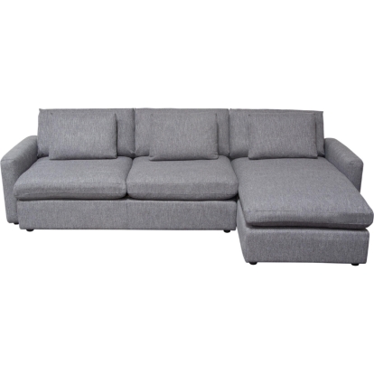 Diamond Sofa ARCADIAGR2PC Arcadia 2 Piece Reversible Chaise Sectional Sofa Grey Fabric