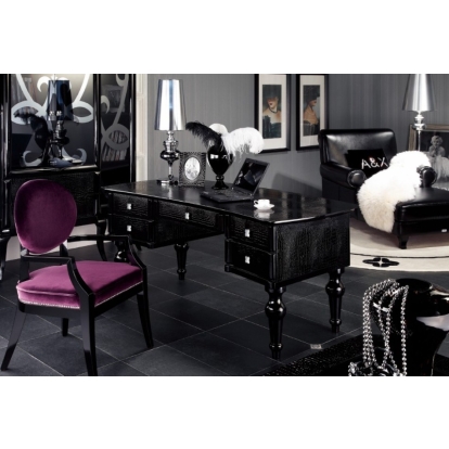 Manor Modern Office Desk Black Office Desk 12936 VGUNAS702-180