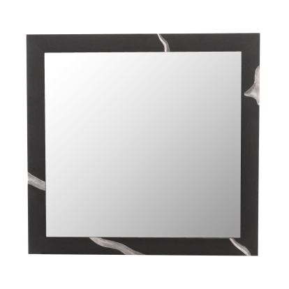 LA Furniture Aspen Modern Matte Brown Ash & Silver Mirror VGVCJ1801-M-BRN Contemporary Style by Vig Furnitrue Number 81182 Catch Home Goods