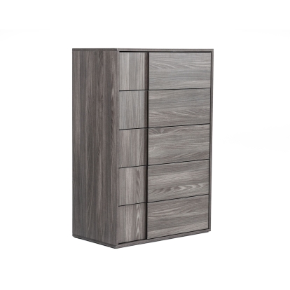 LA Furniture Asus Italian Modern Elm Grey Chest VGACASUS-CHEST-GRY-1 Contemporary Style by Vig Furnitrue Number 76498 Catch Home Goods