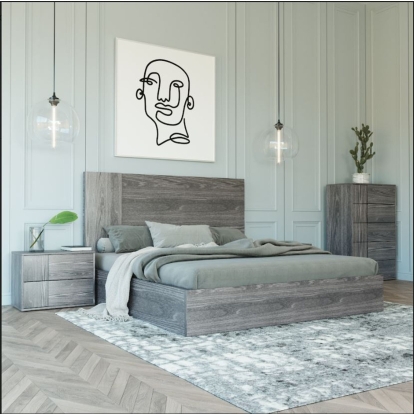Nova Domus Asus Italian Modern Elm Grey Bed Grey Bed 78048|78049 VGACASUS-BED-GRY-2