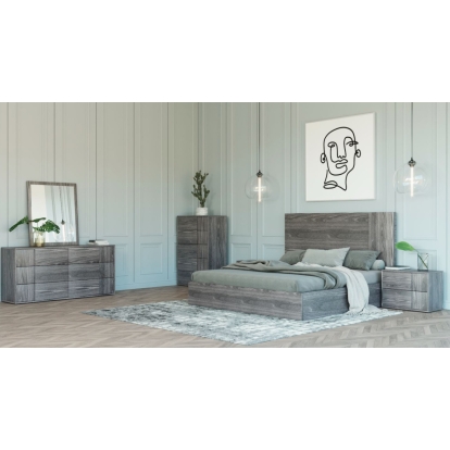 LA Furniture Asus Italian Modern Elm Grey Mirror VGACASUS-MIR-GRY Contemporary Style by Vig Furnitrue Number 78280 Catch Home Goods