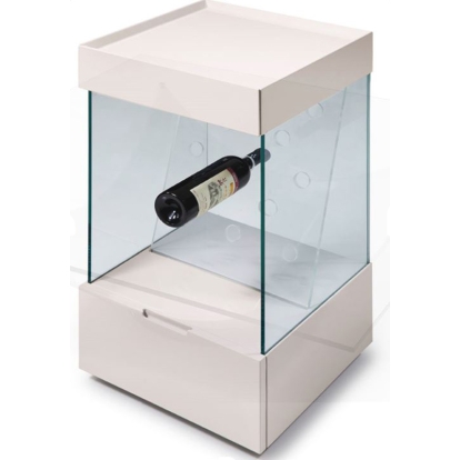 LA Furniture Vine Contemporary White Wine Shelf VGWCB123-WHT Contemporary Style by Vig Furnitrue Number 70375 Catch Home Goods