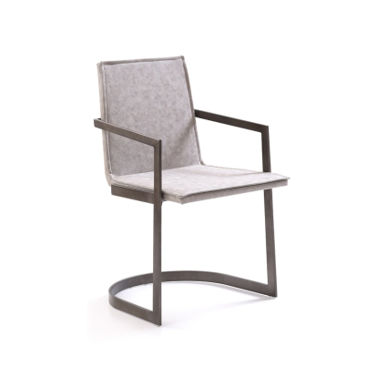 Jago Modern White Wash Grey Dining Chair Grey Dining Chair 72161 VGVCB825A-GRY
