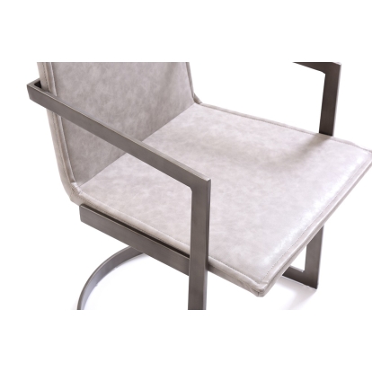 Jago Modern White Wash Grey Dining Chair Grey Dining Chair 72161 VGVCB825A-GRY