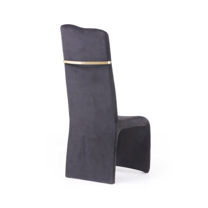 Modrest Sapphire Modern Black & Gold Dining Chair (Set of 2) Black Dining Chair 74549Z VGVCB8341R-BLK