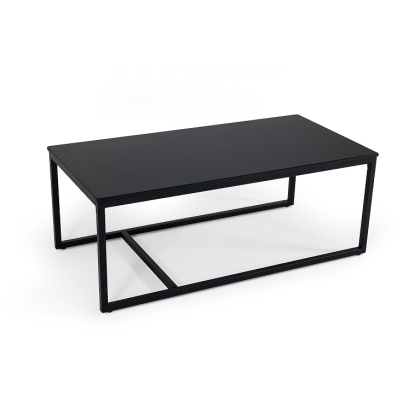 Modrest Baca Black Marble + Metal Coffee Table Black Coffee Table 79100 VGGMM-CT-1580-BLK-CT