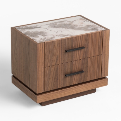 Nova Domus Bailey- Modern Walnut Nightstand Nightstand 80313 VGHB-EM112U-W