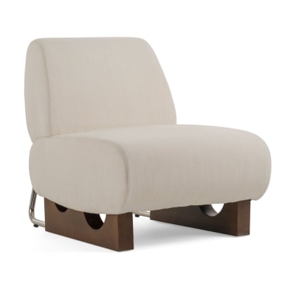 LA Furniture Barbara Modern Off White Accent Chair VGEU-7368LC Contemporary Style by Vig Furnitrue Number 81107 Catch Home Goods