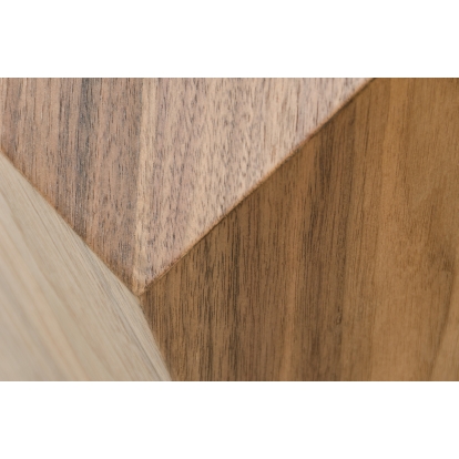 Modrest Rackham Mid-Century Walnut Round Dining Table Walnut Dining Table 70928 VGBBMI1501