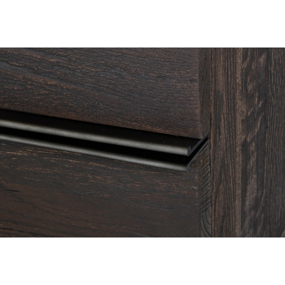 Modrest Selma Modern Dark Aged Oak Chest Brown Chest 72407 VGEDBB08002