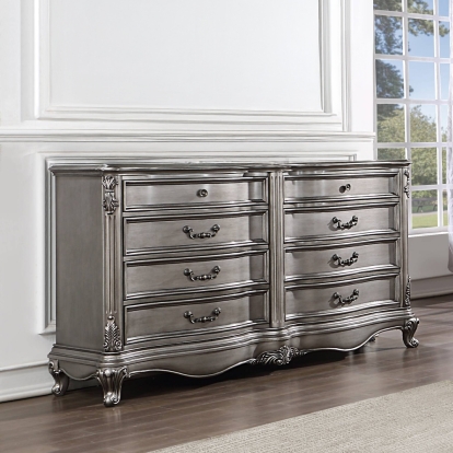 ACME Ariadne Antique Platinum Dresser Model BD00606