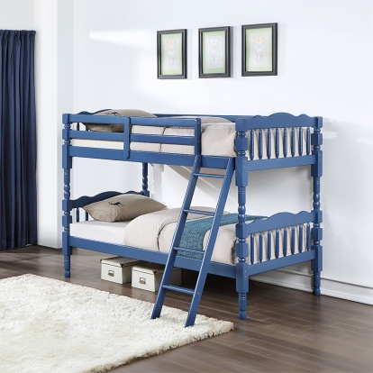 ACME Homestead Dark Blue Bunk Bed (Twin | Twin)Model BD00865
