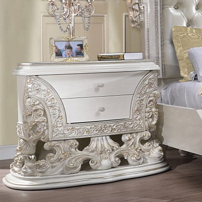 ACME Adara Antique White Nightstand Model BD01249