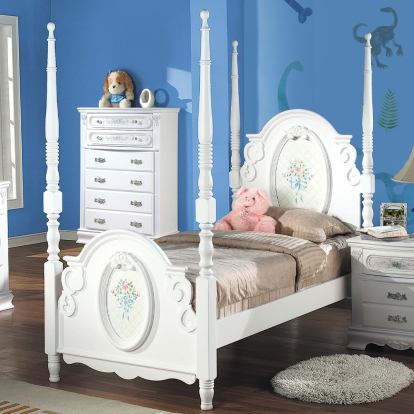 Acme Flora Full Bed with Poster Model BD01637F