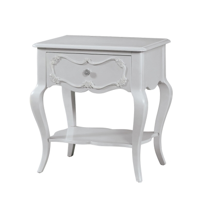 ACME Edalene Gray Nightstand with 1 Drawer Model BD02221