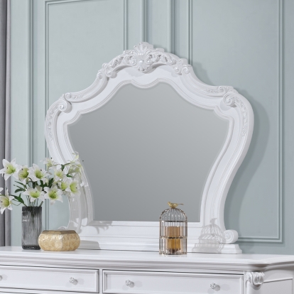 ACME Latisha White Mirror Model BD02256