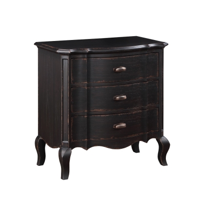 ACME Chelmsford Black Antique Nightstand Model BD02297