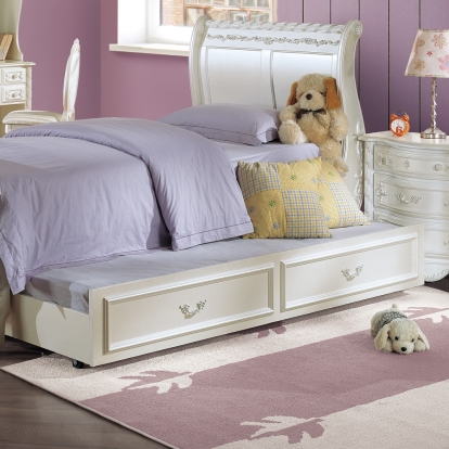 ACME Pearl Pearl White Trundle Twin Model BD02428