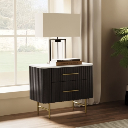 Acme Clayten Nightstand with Marble Top Model BD04093