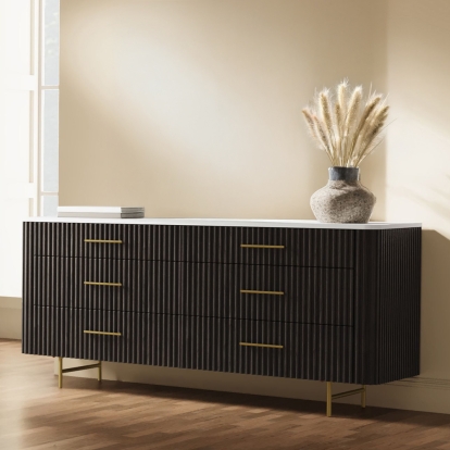 Acme Clayten Dresser with Marble Top Model BD04095