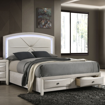 Acme Ramondi Queen Bed with Storage & LED Model BD05282Q