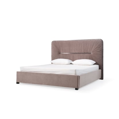LA Furniture Duke Modern Grey Velvet & Black Gun Chrome Bedroom Set VGVCBD1903-GRY-SET Contemporary Style by Vig Furnitrue Number 80265|80266 Catch Home Goods
