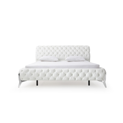 Modrest Legend Modern White Bedroom Set White Bed 80171|80172 VGVCBD8111-WHT-SET